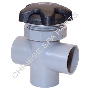 Passion Spa Diverter Valve 2 Inch - Star Handle (Black)